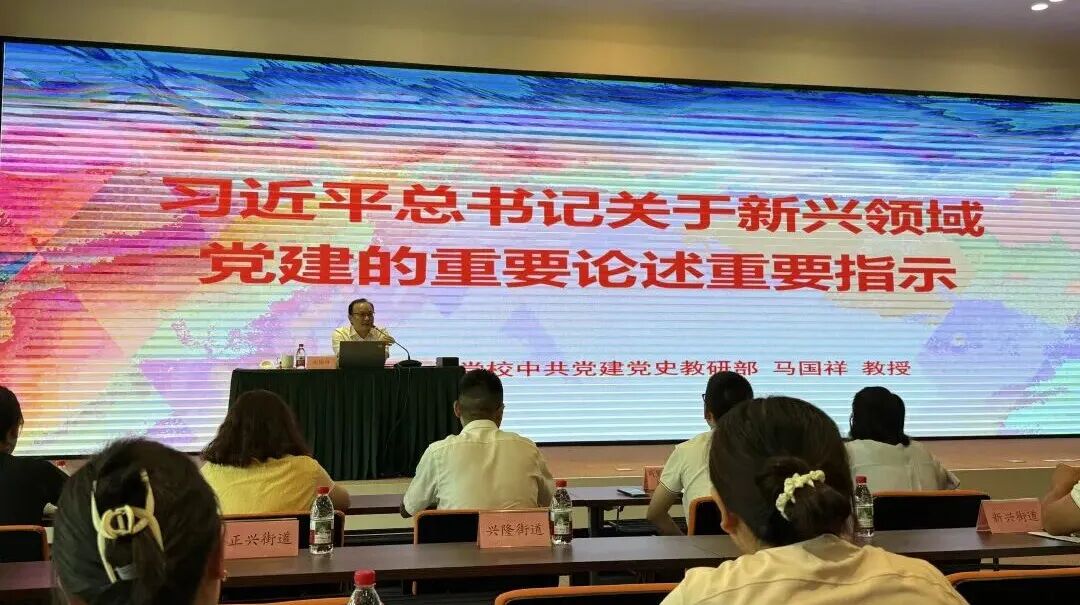 马国祥教授讲授新兴领域党建主题课程