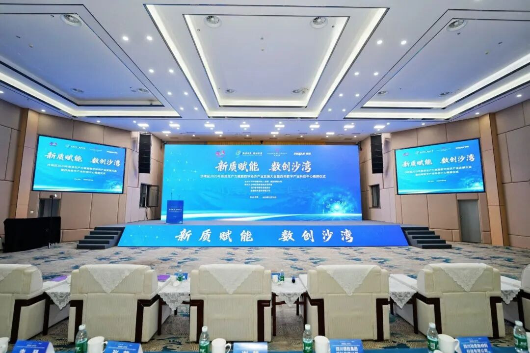 沙湾区2025年新质生产力赋能数字经济产业发展大会现场