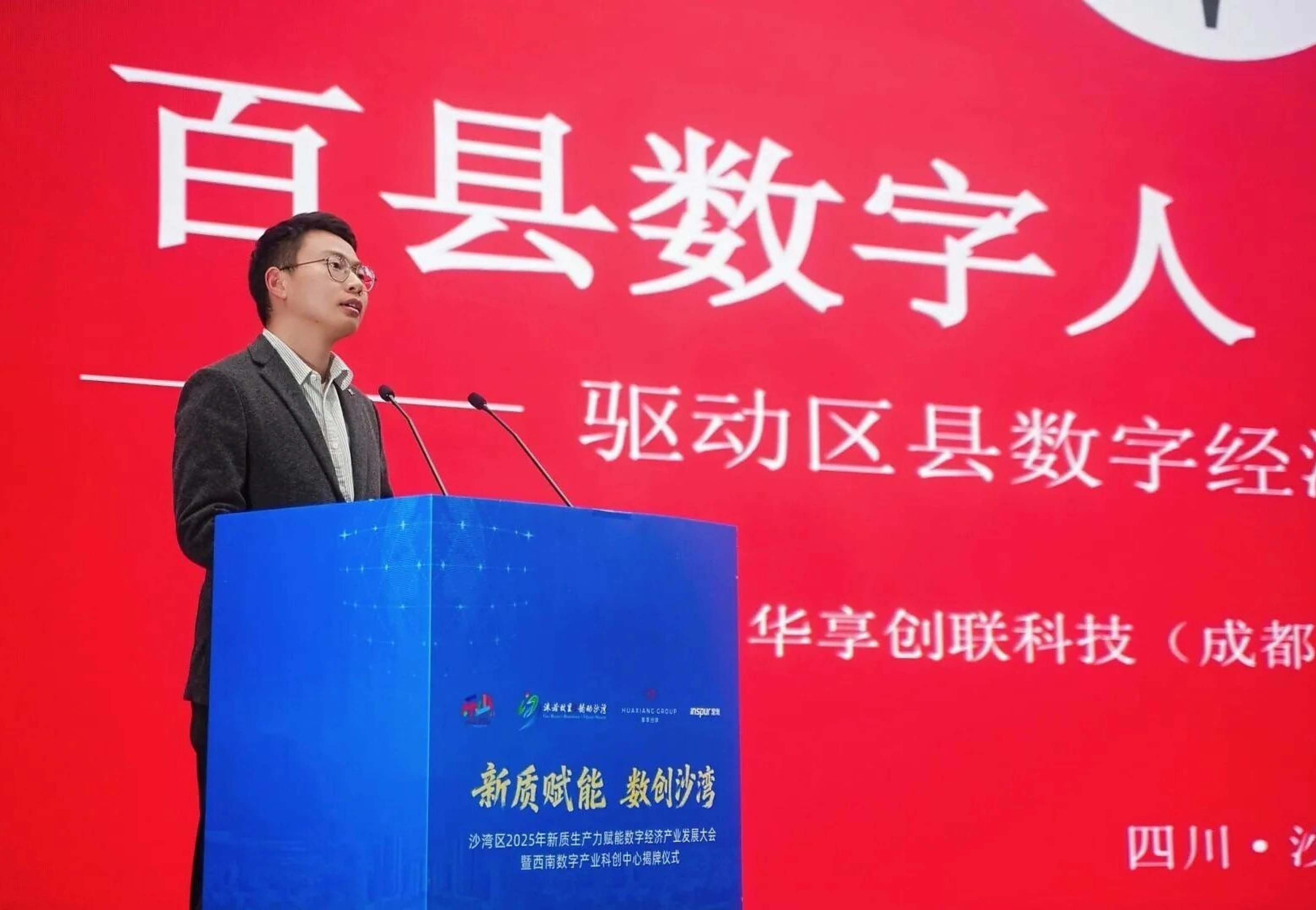 沙湾区新质生产力赋能数字经济发展大会现场